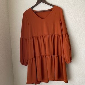 Size L Burnt Orange Dress